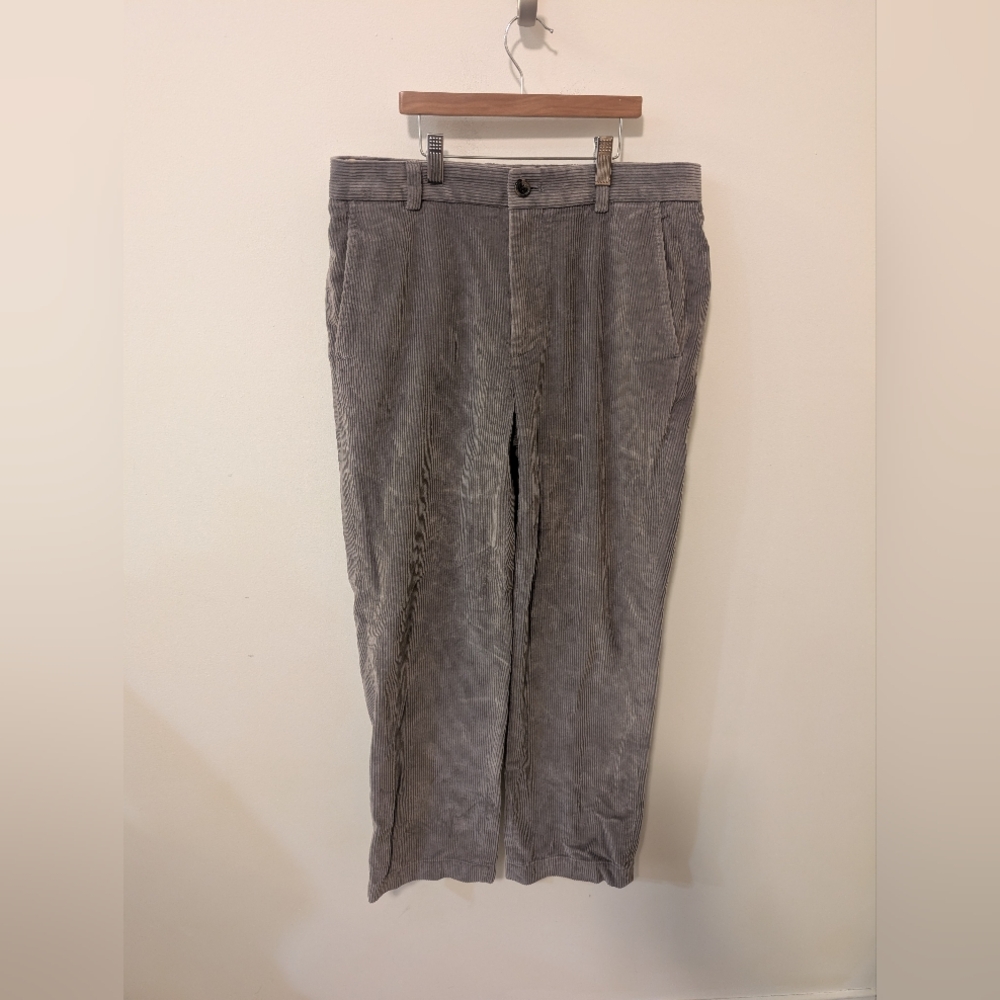 Brooks Brothers Men's Gray Corduroy Pants Size 32 x 30